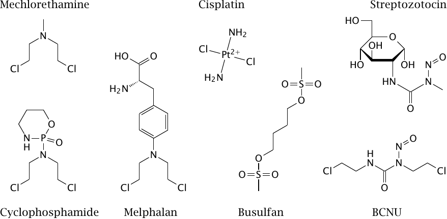 Alkylating anticancer drugs