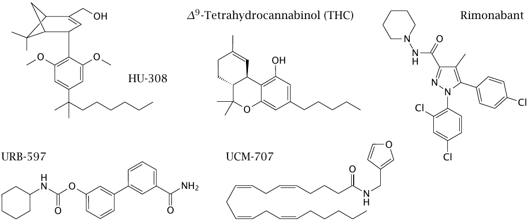 Drugs that interact with the endocannabinoid system