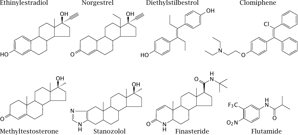 Synthetic analogues of gonadal steroids